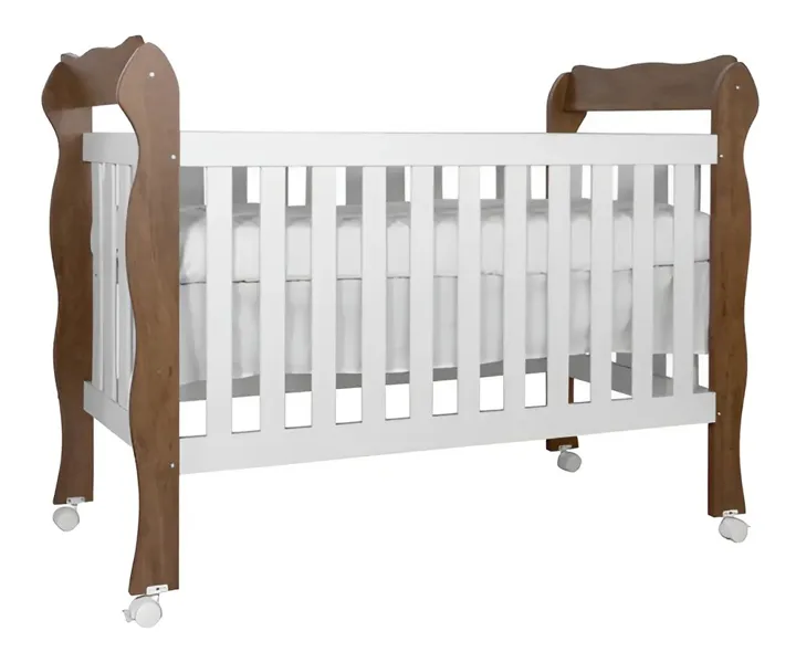 Berço mini cama Carolina Móveis Lila