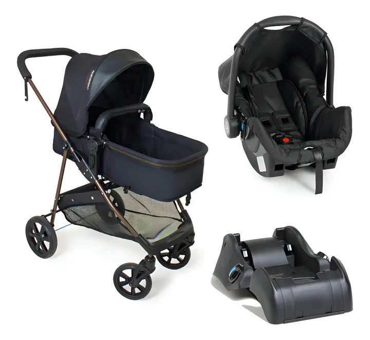 Carrinho com bebê conforto Galzerano Napoli Trio
