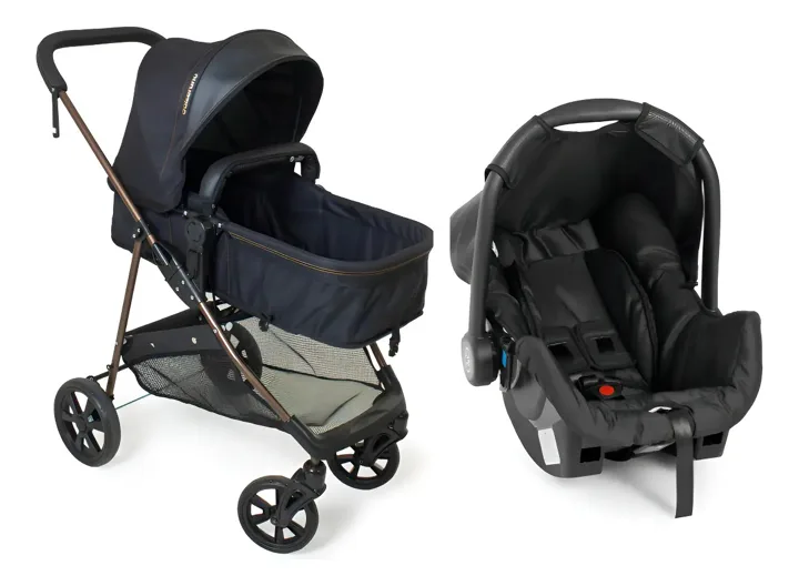Carrinho com bebê conforto Galzerano Napoli Travel System