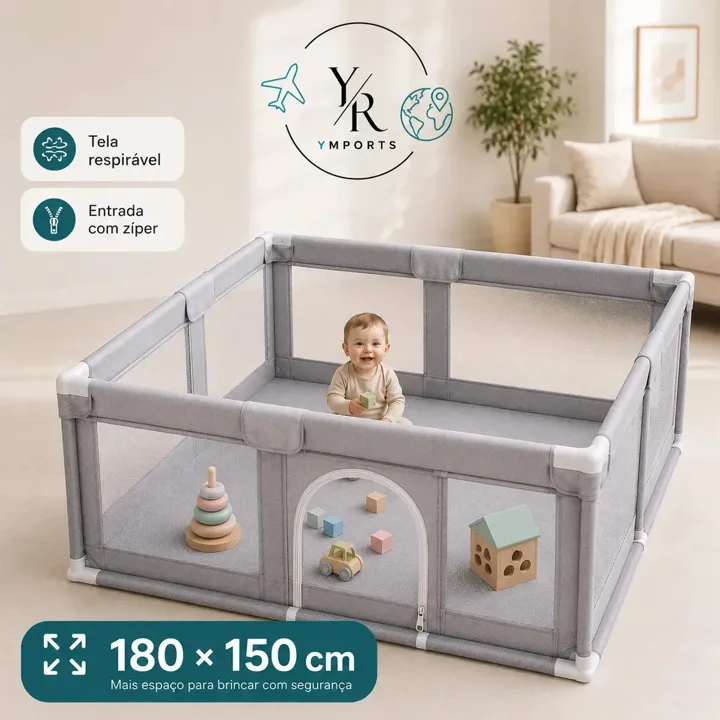 Cercadinho grande YR Ymports 180 x 150 cm
