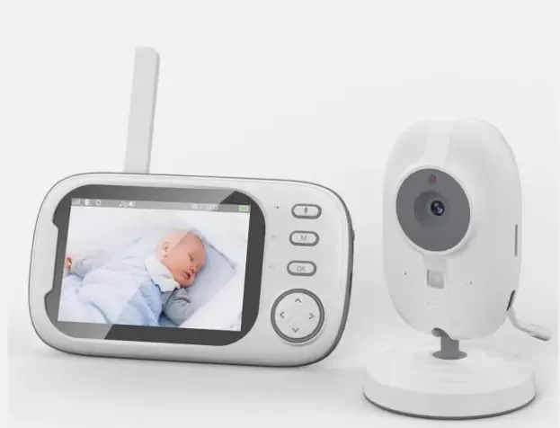 Babá eletrônica 2W portátil com câmera e monitor