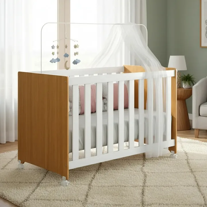 Berço americano Magazine Bela, vira mini cama